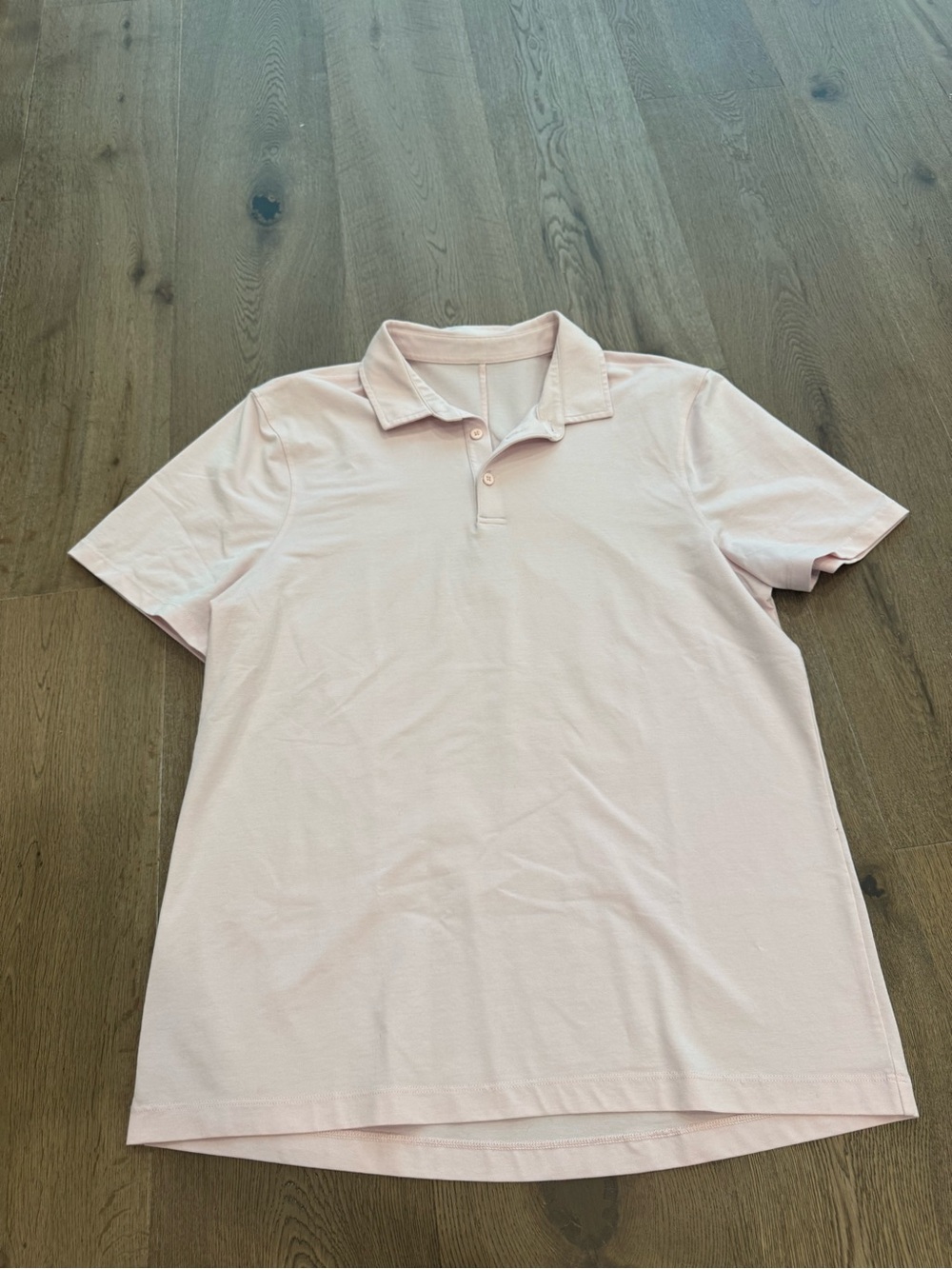 lululemon athletica Pale Pink Short Sleeve Polo